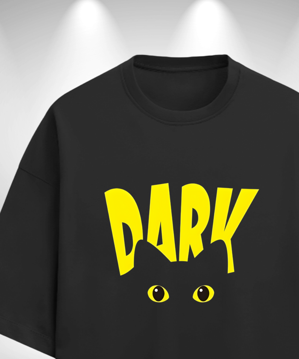 Dark Oversized T-Shirt - Black