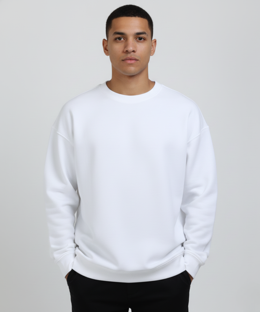 Men's Oversized Sweatshirt - White