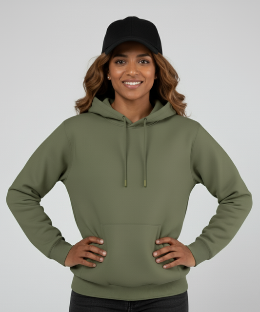 Women's Hoodie Regular fit - Bottle Green