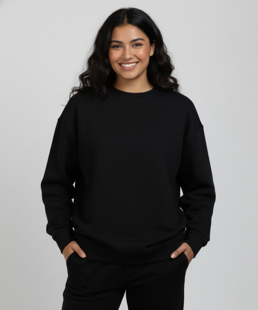 Women's Oversized Sweatshirt - Black