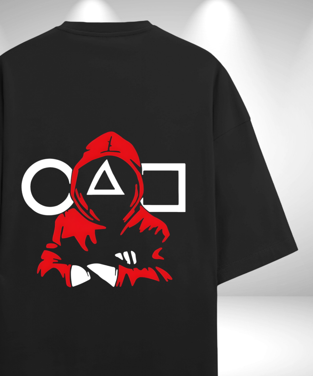 Squid Game Oversized T-Shirt - Black