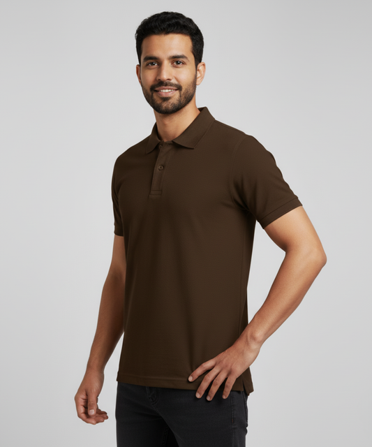 Men's Polo - Brown