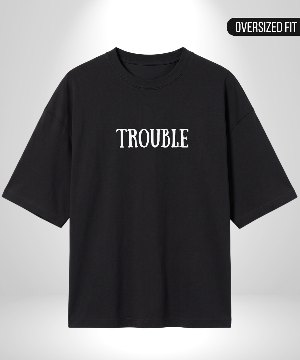 Trouble follows x Trouble Oversized T-Shirts
