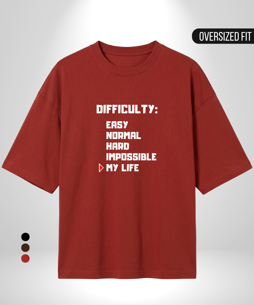 Difficulty Level Oversized T-Shirt