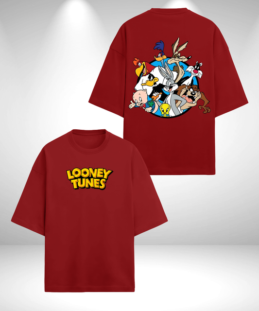 Looney Tunes Oversized T-Shirt - Red