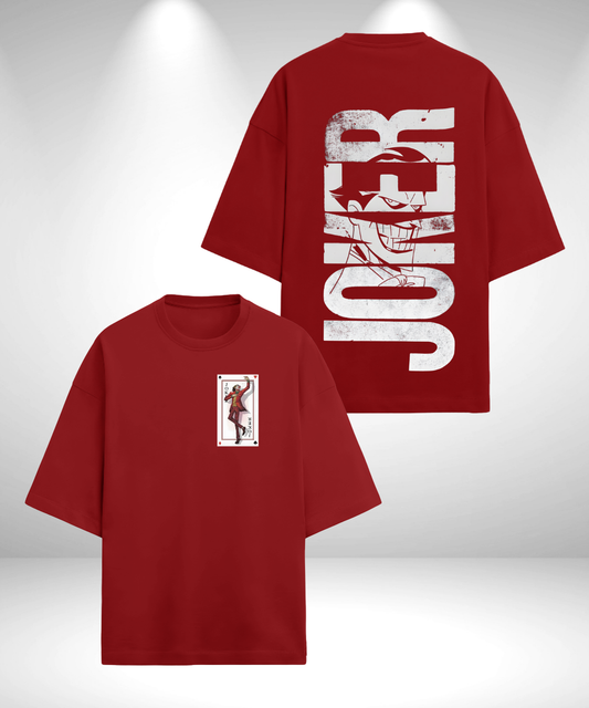 Joker Oversized T-Shirt - Red