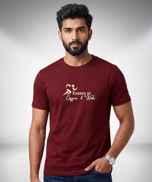 Running on Coffee and Kids T-Shirt