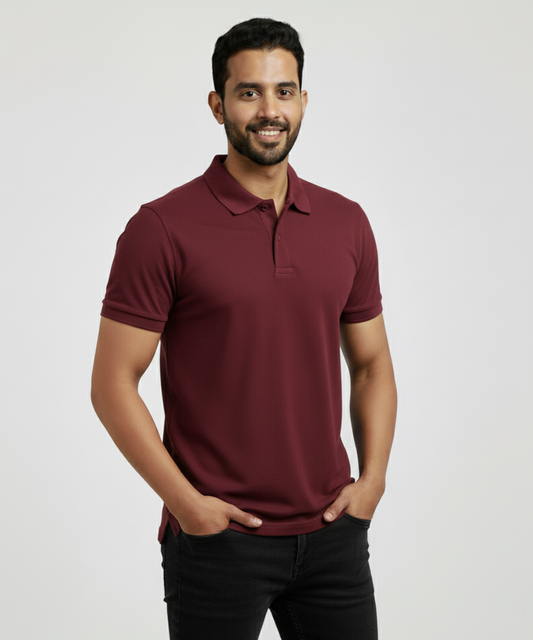 Men's Polo - Maroon