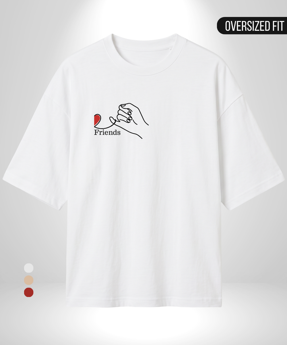 Best Heart x Friends Heart Oversized T-Shirt