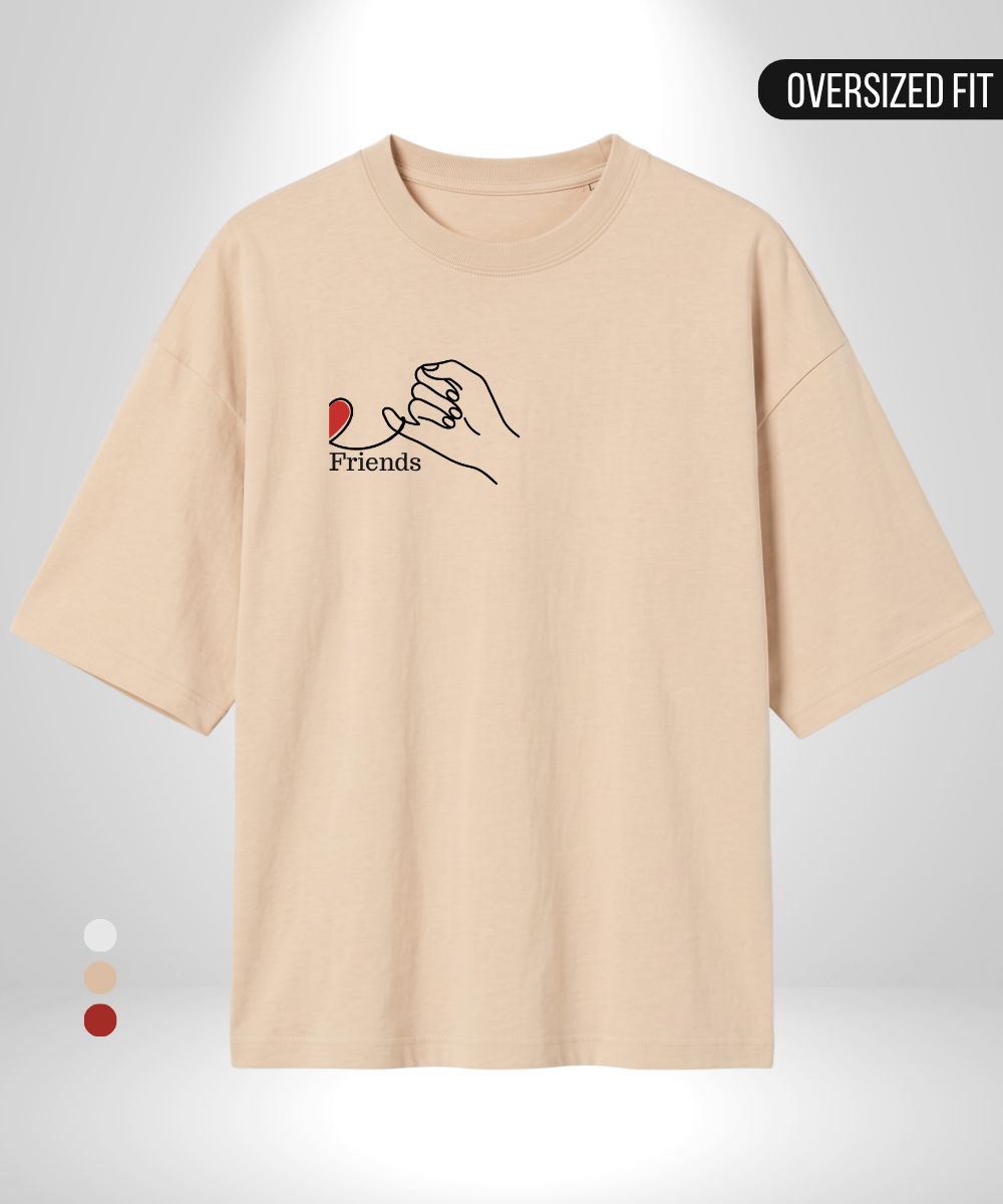 Best Heart x Friends Heart Oversized T-Shirt