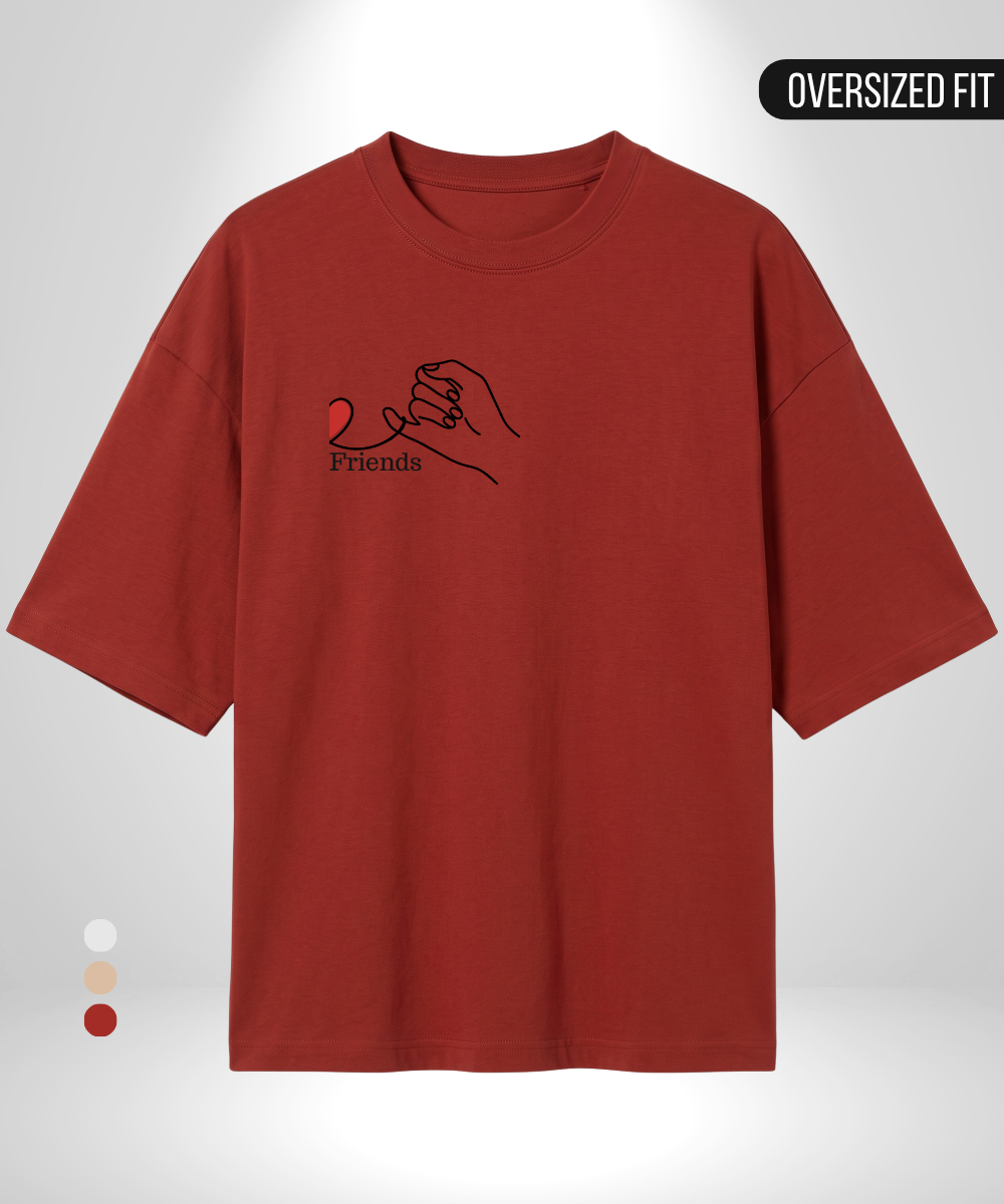 Best Heart x Friends Heart Oversized T-Shirt