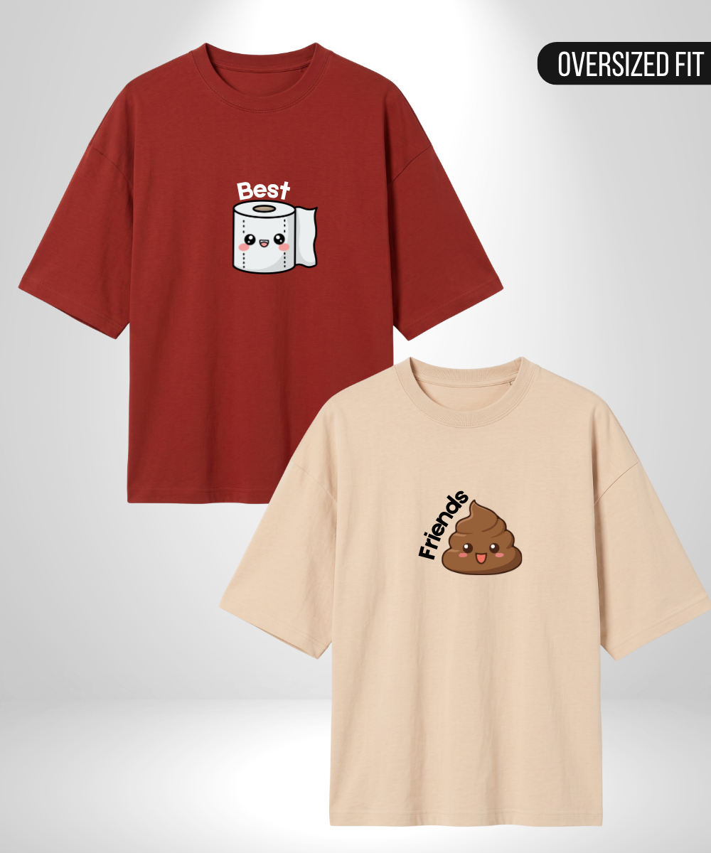 Best Paper x Friends Poop Oversized T-Shirt