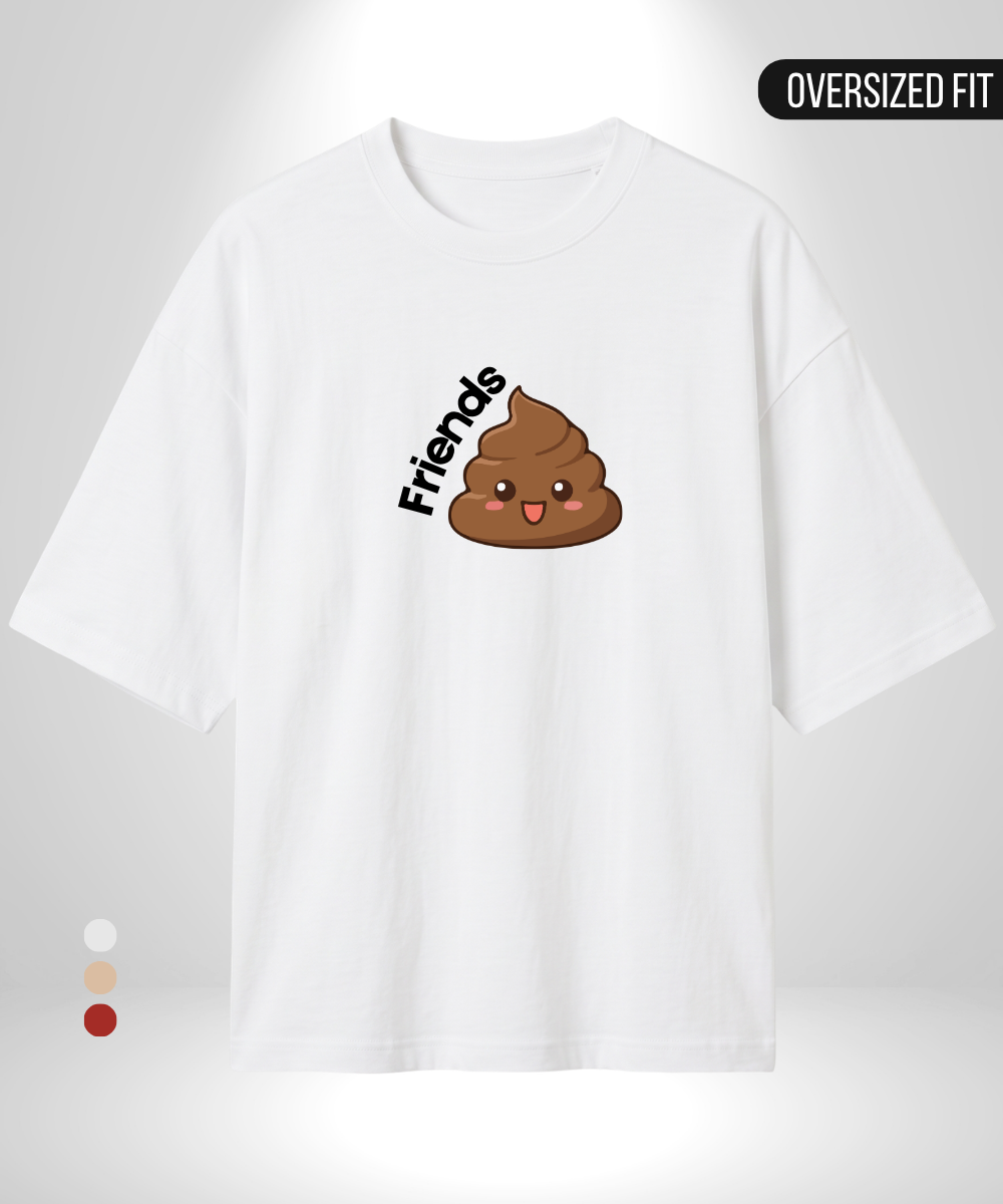 Best Paper x Friends Poop Oversized T-Shirt