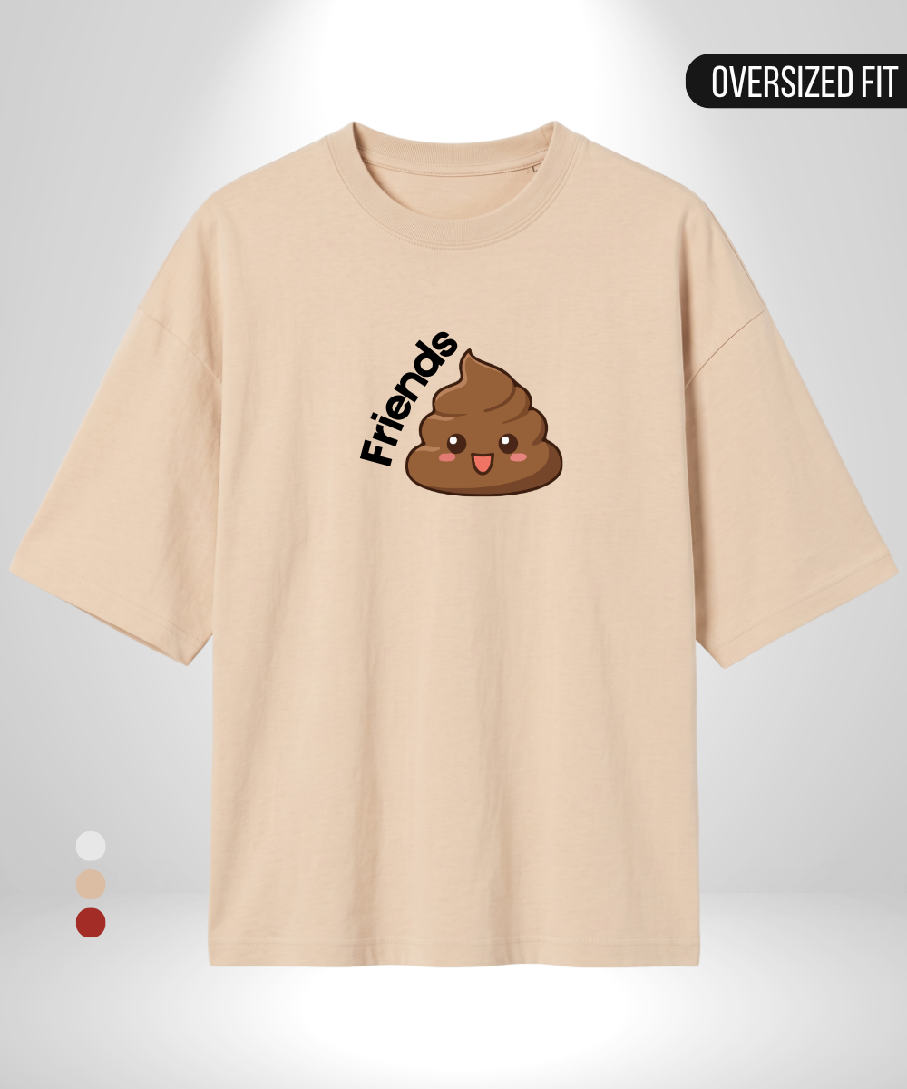 Best Paper x Friends Poop Oversized T-Shirt