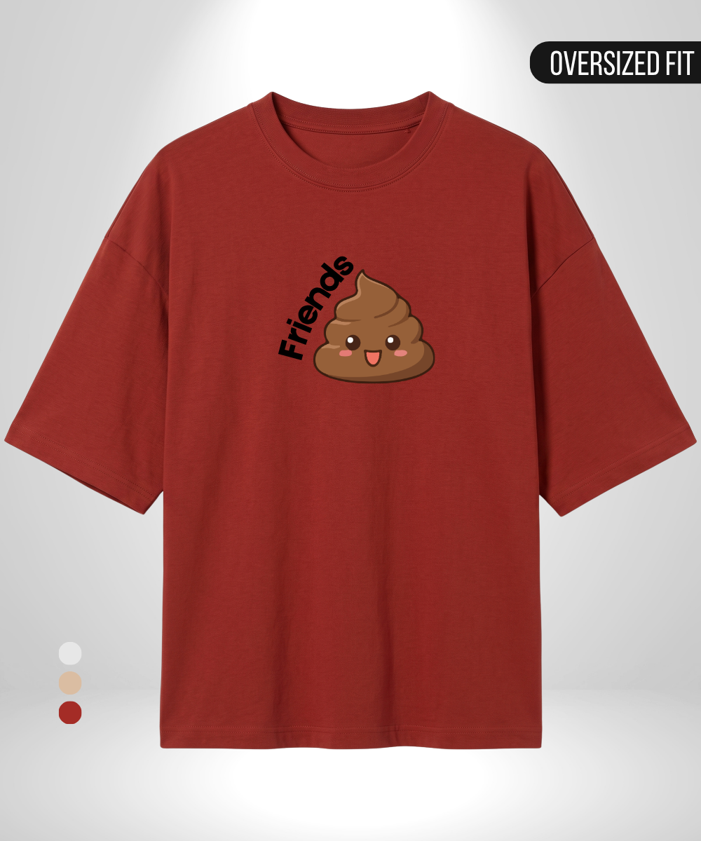 Best Paper x Friends Poop Oversized T-Shirt
