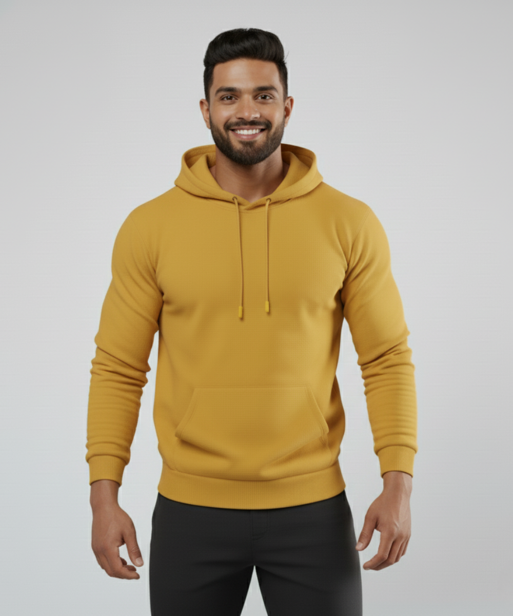 Men's Hoodie Regular fit - Yellow