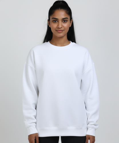 Women's Oversized Sweatshirt - White