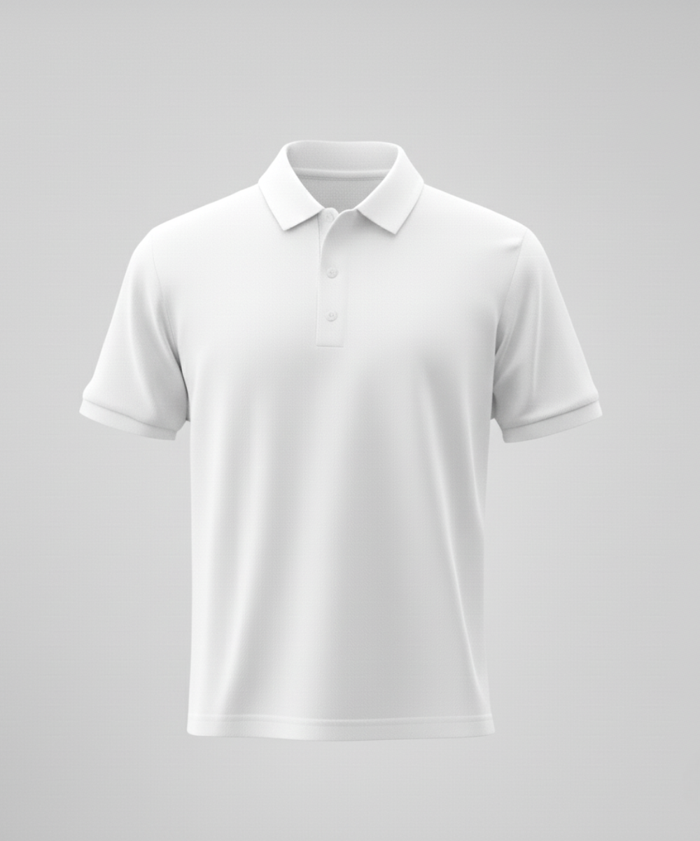 Men's Polo - White