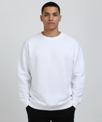 Men's Oversized Sweatshirt - White