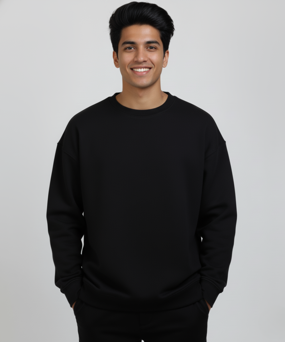 Unisex Oversized Sweatshirt - Black