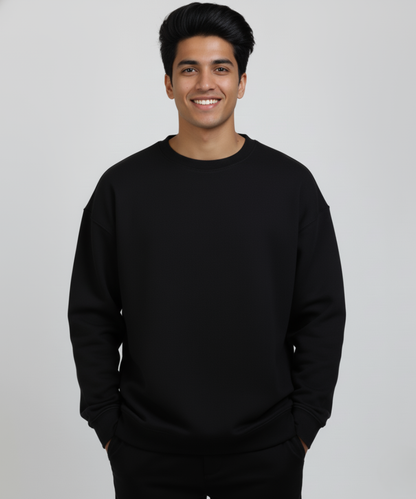 Men's Oversized Sweatshirt - Black