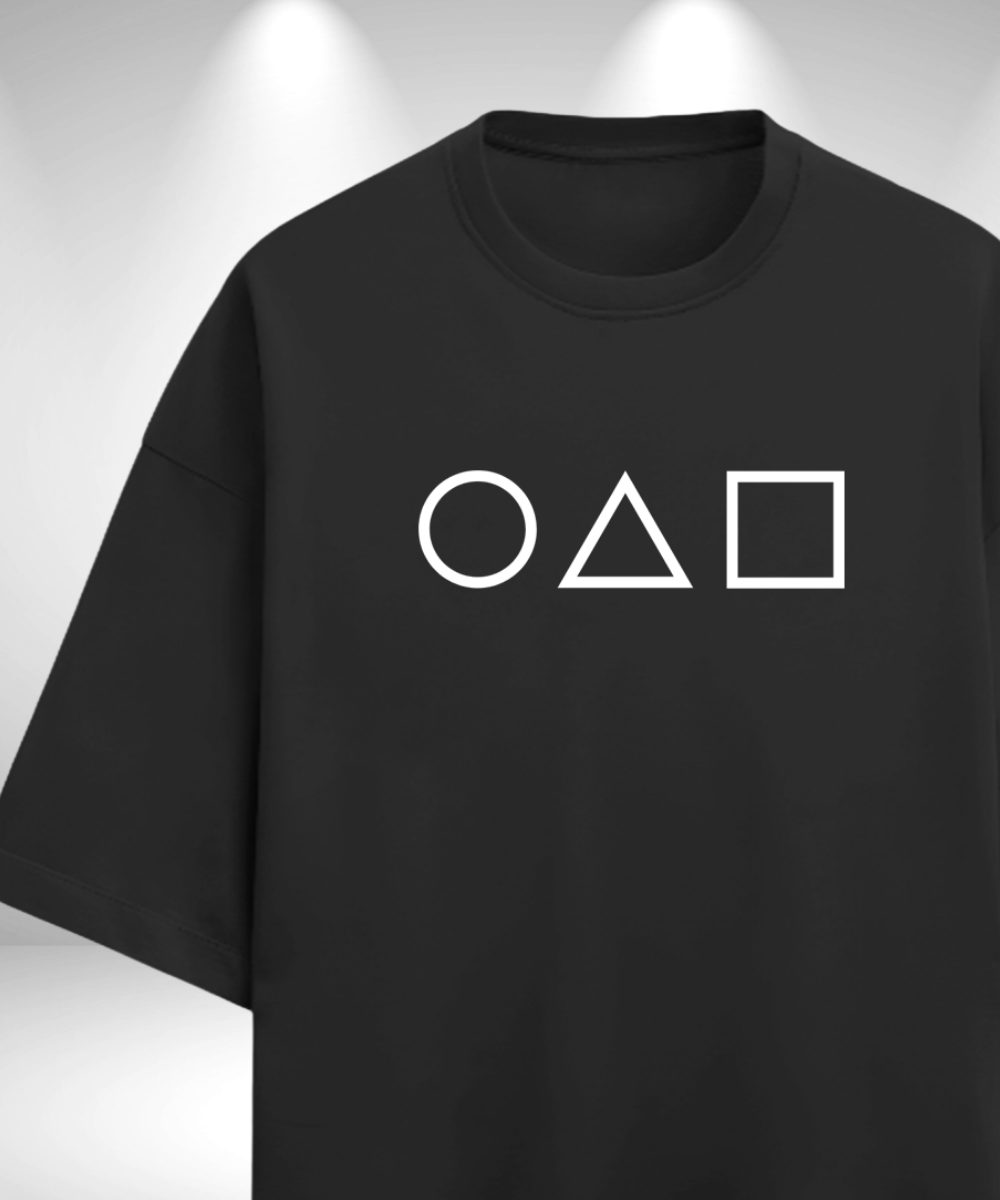 Squid Game Oversized T-Shirt - Black