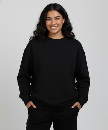 Women's Oversized Sweatshirt - Black