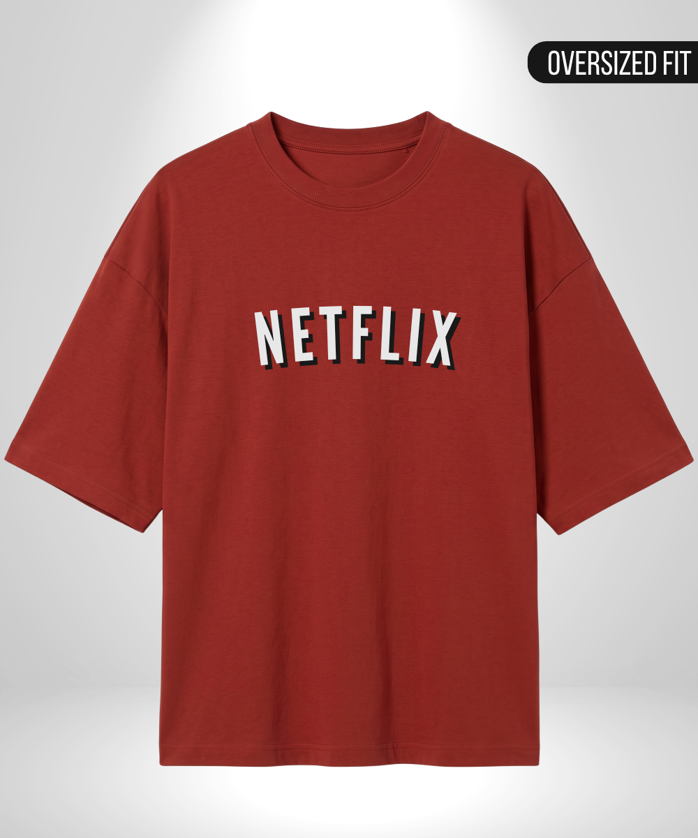 Netflix x Chill Oversized T-Shirts