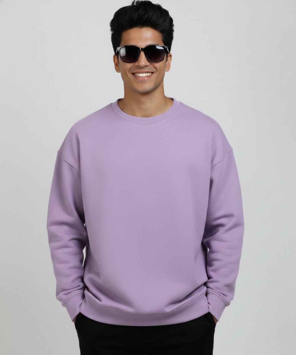 Unisex Oversized Sweatshirt- Lavender