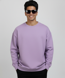 Men's Oversized Sweatshirt- Lavender