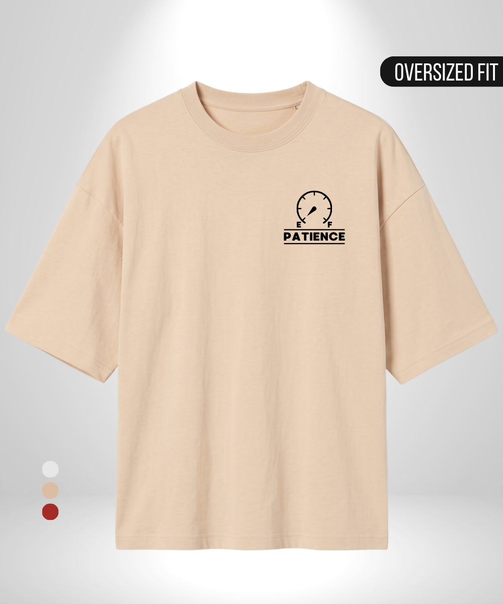 Patience Level Oversized T-Shirt