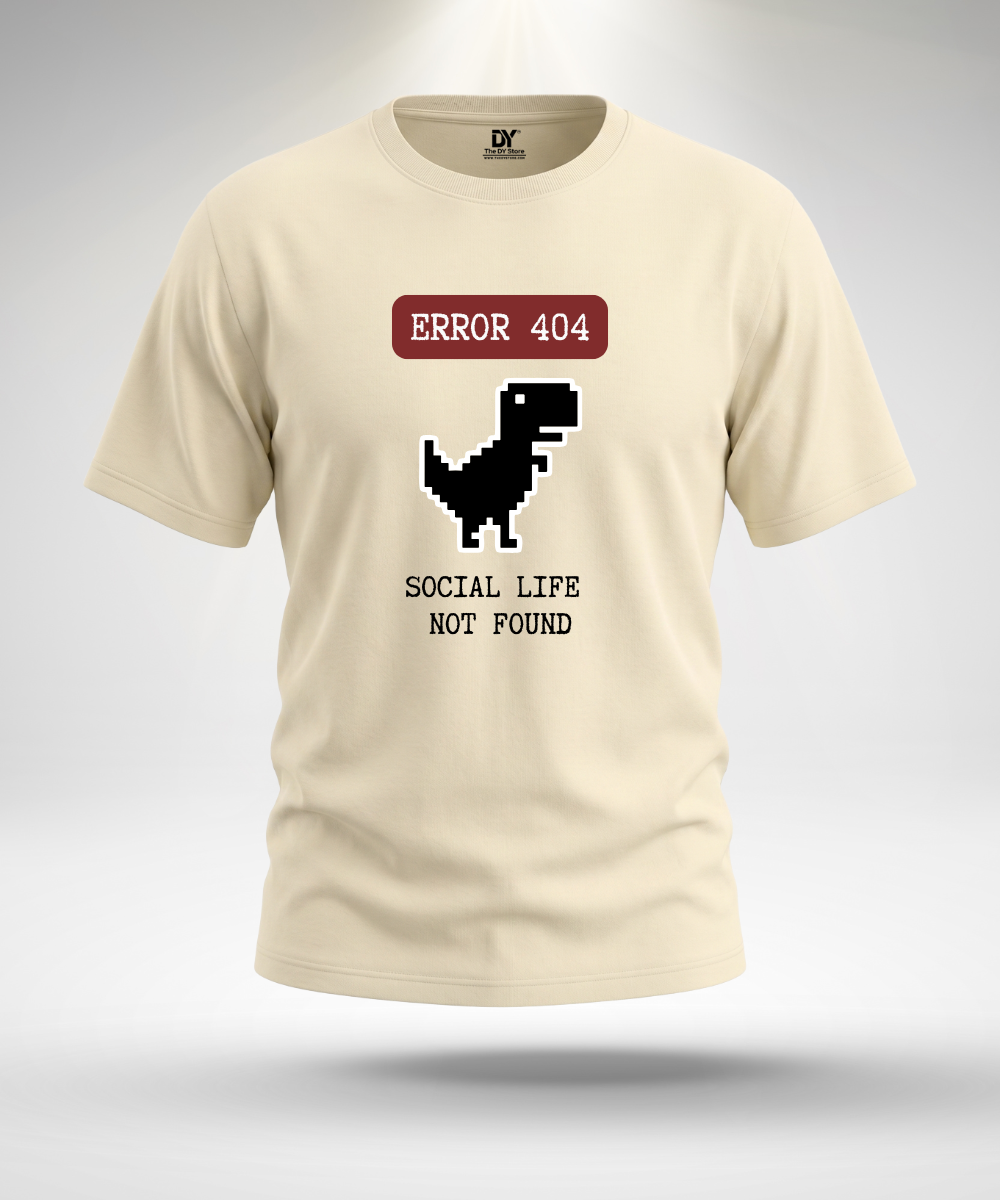Error Social Life Not Found  T-Shirt