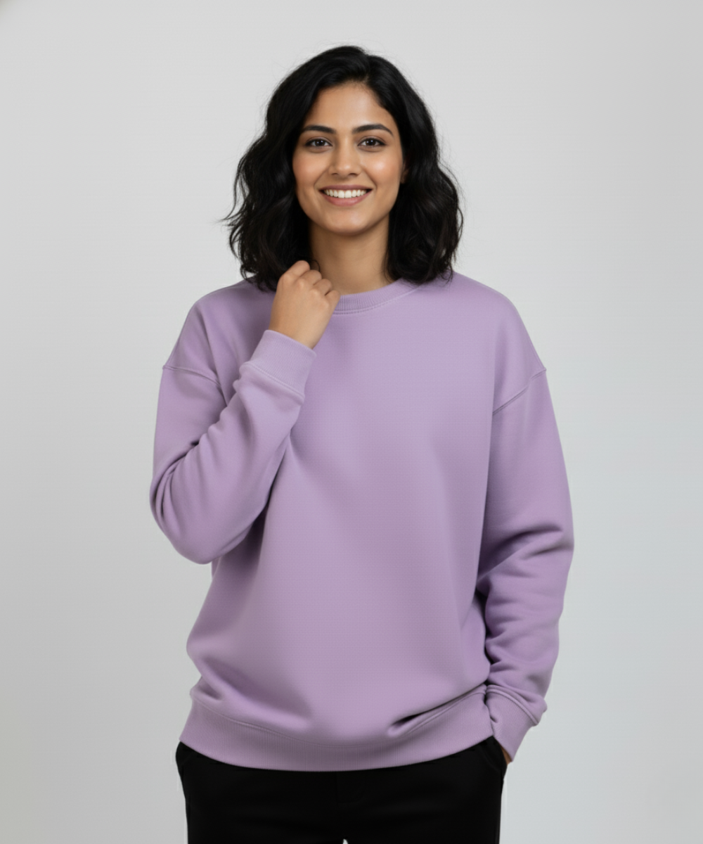 Unisex Oversized Sweatshirt- Lavender