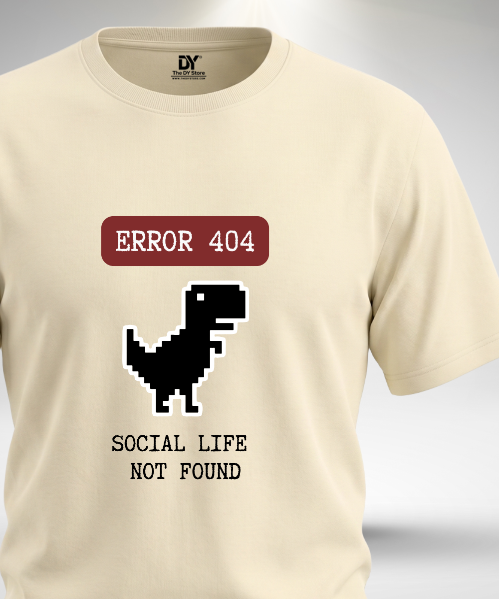 Error Social Life Not Found  T-Shirt