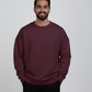 Unisex Oversized Sweatshirt - Maroon