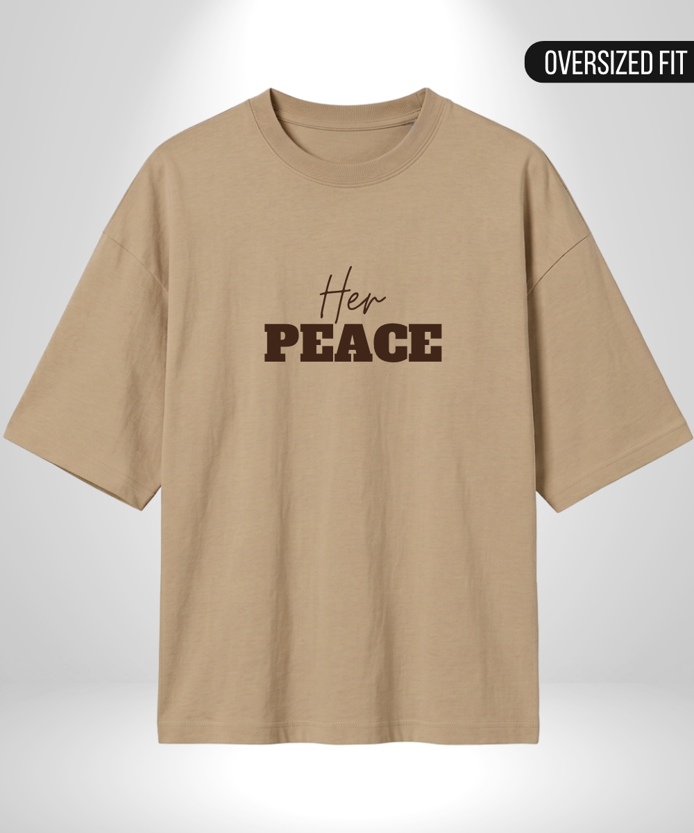 His Chaos x Her Peace Oversized T-Shirts