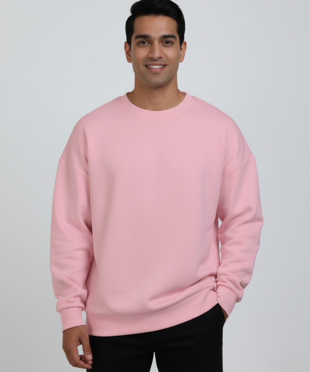 Unisex Oversized Sweatshirt - Pink