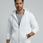 Unisex Zip Hoodie - White