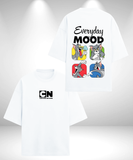 Tom & Jerry Everyday Mood Oversized T-Shirt - White