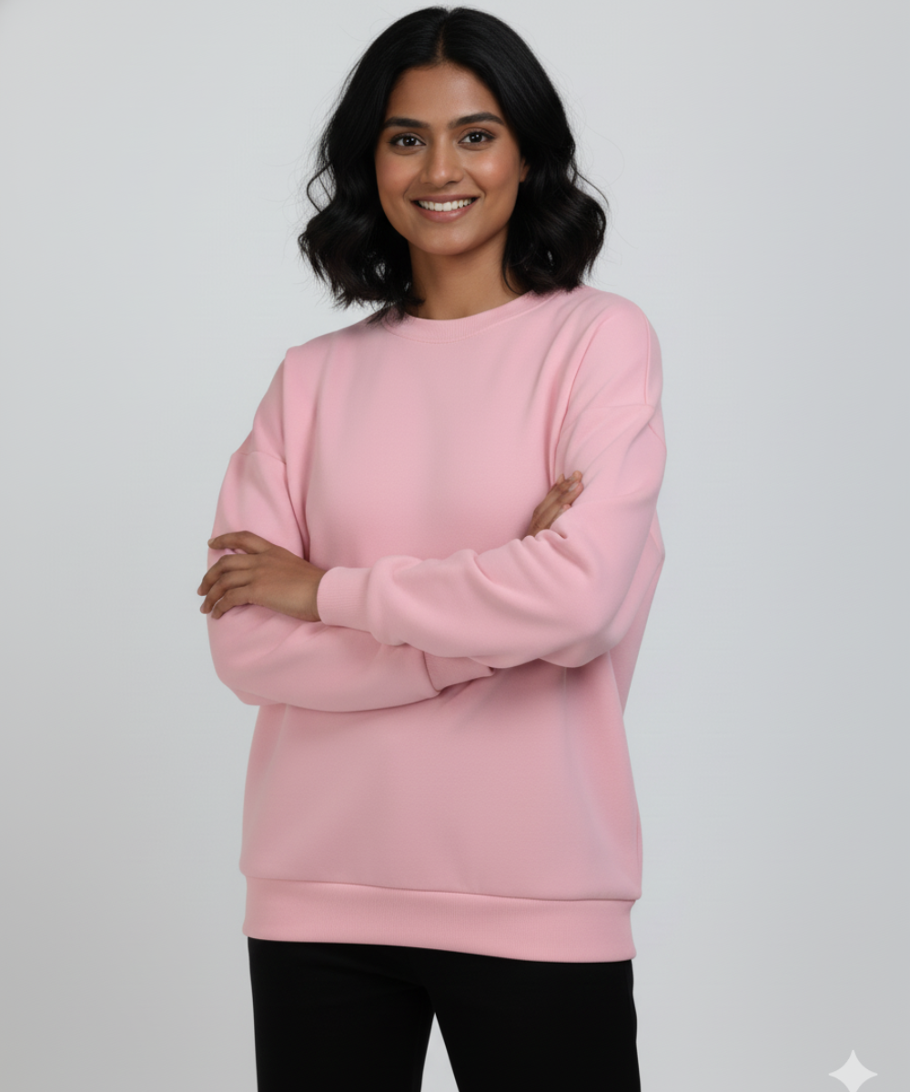 Unisex Oversized Sweatshirt - Pink
