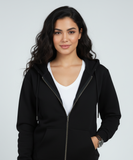 Women's Zip Hoodie - Black