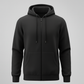 Men's Zip Hoodie - Black