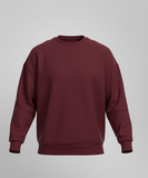 Unisex Oversized Sweatshirt - Maroon