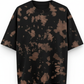 Women's Tie Dye Oversized T-Shirt - Brown & Black