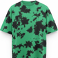 Women's Tie Dye Oversized T-shirt - Green & Black
