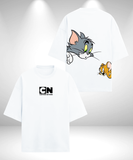 Tom & Jerry Oversized T-Shirt - White