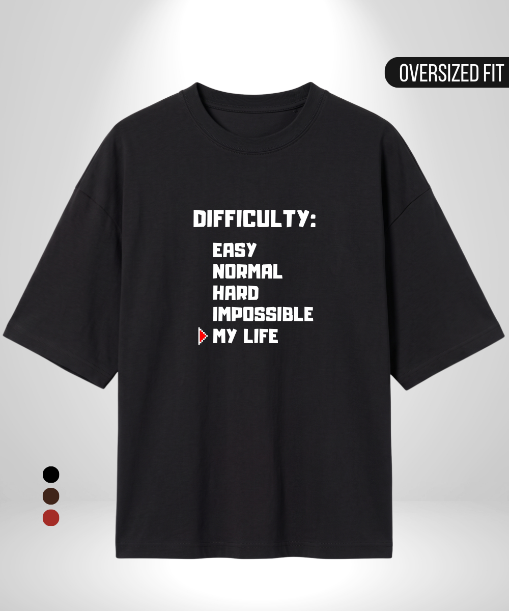 Difficulty Level Oversized T-Shirt