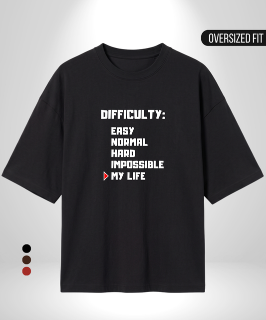 Difficulty Level Oversized T-Shirt