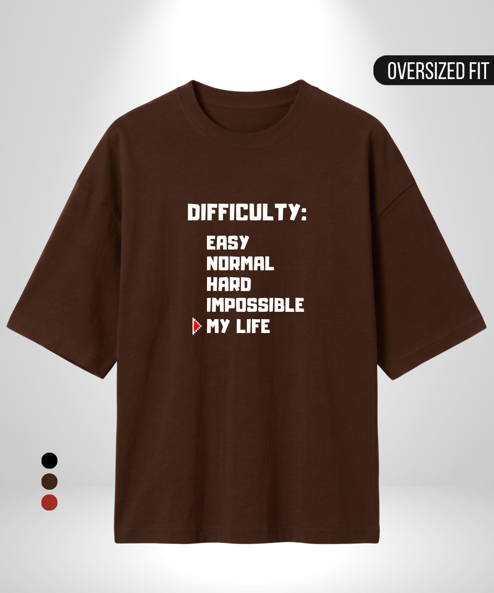 Difficulty Level Oversized T-Shirt