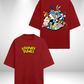 Looney Tunes Oversized T-Shirt - Red